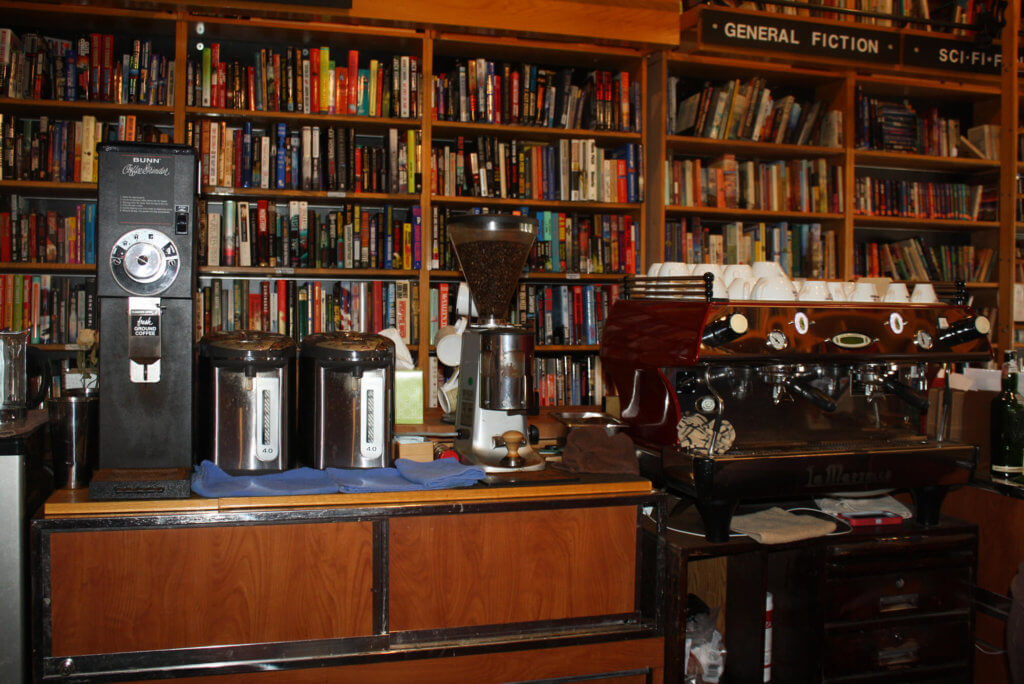 Speakeasy Coffee Machines and Bookshelves