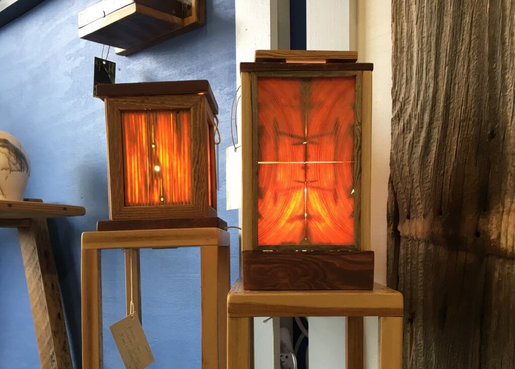 Wood Lamps at BarnBeautiful