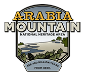 arabia mountain national heritage area badge style logo