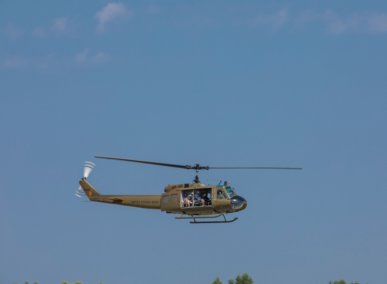 army aviation - helicopter in flight horizontal
