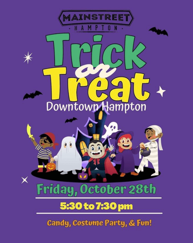 Downtown Hampton Halloween flyer