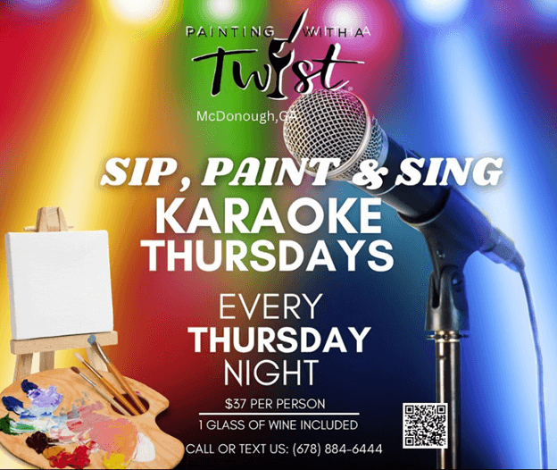 Karaoke Night Painting with a Twist poster