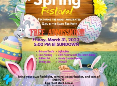 Henry County Parks and Rec Easter Egg Hunt flyer