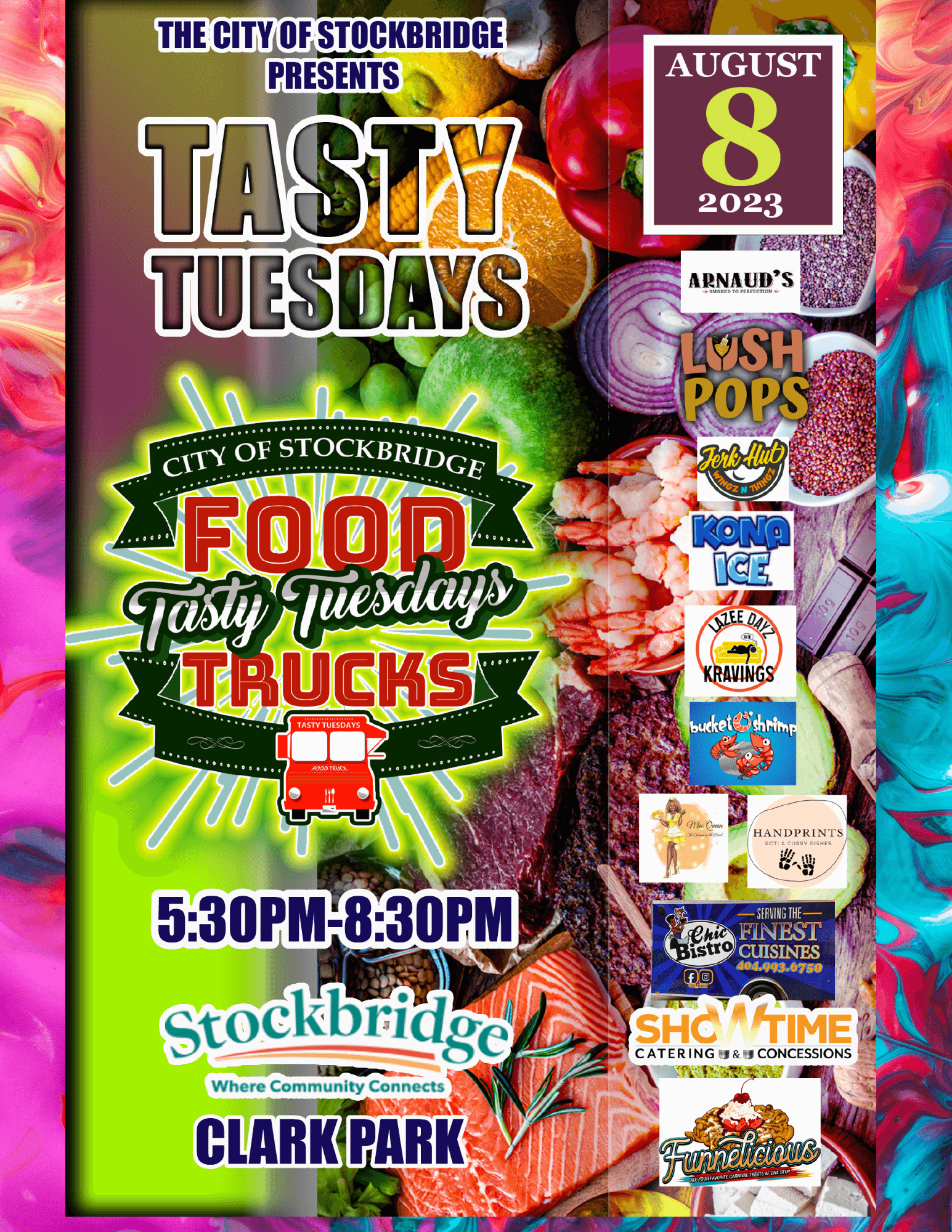 Tasty Tuesdays in Stockbridge August 8 Poster