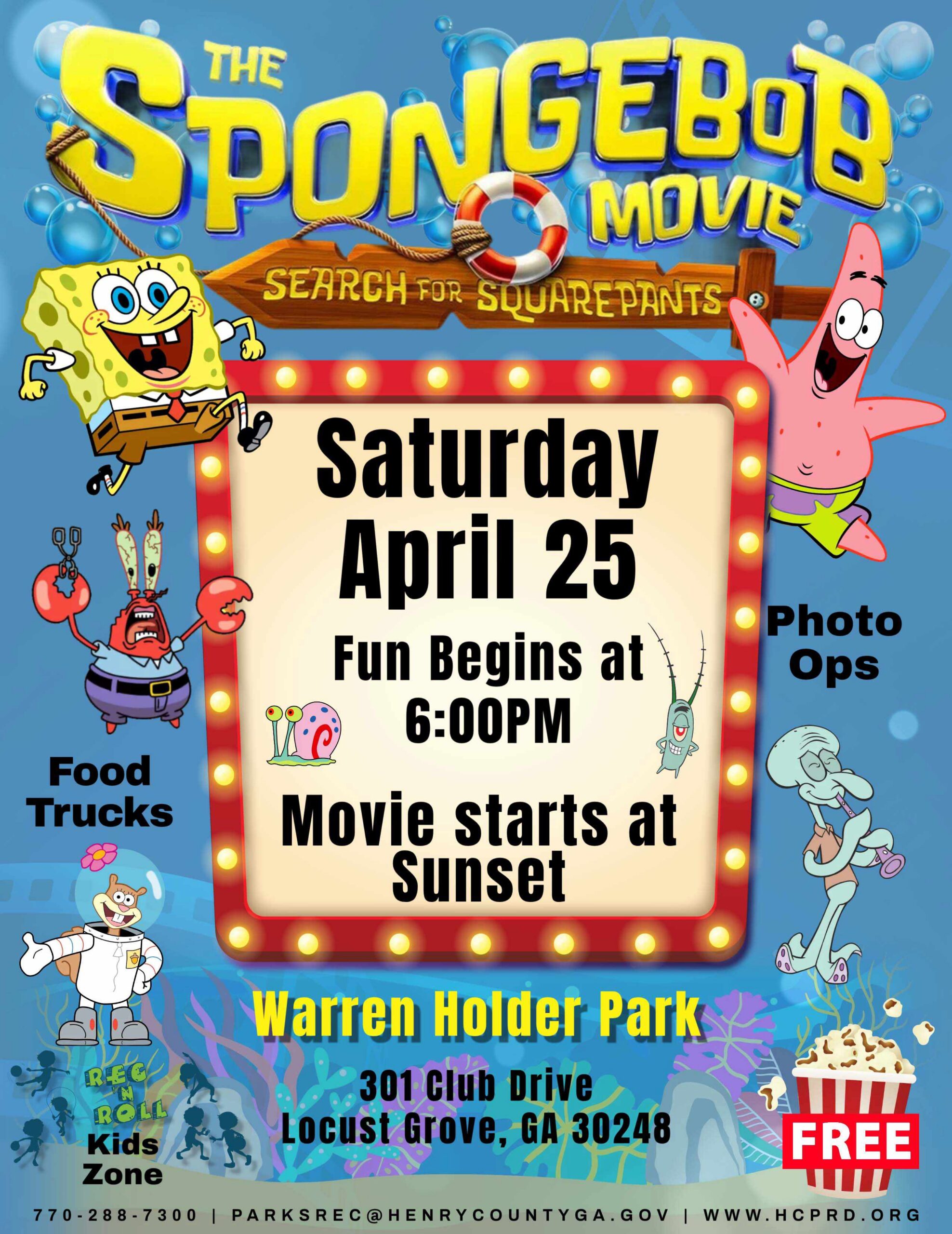 SpongeBob Movie Night