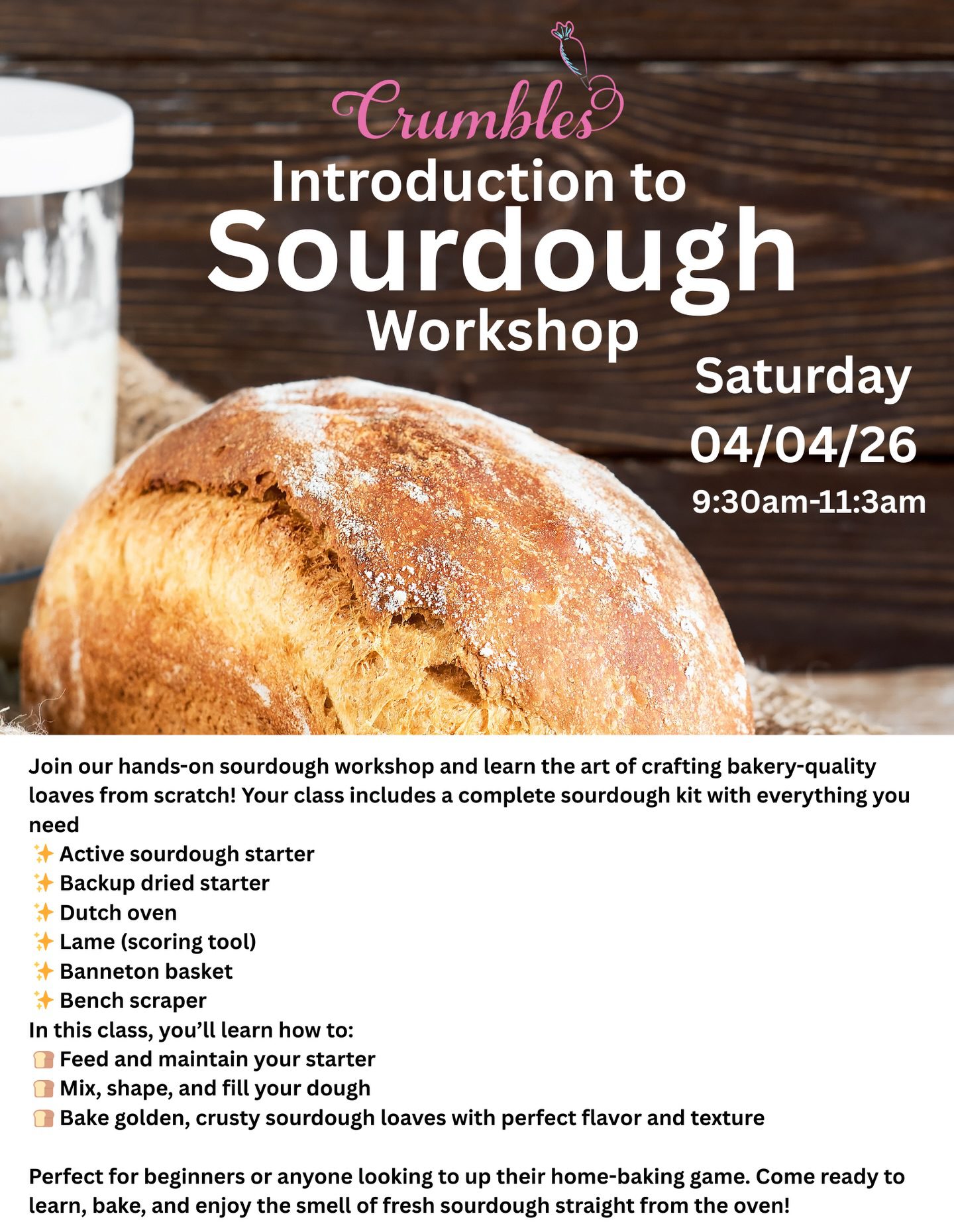 april sourdough class