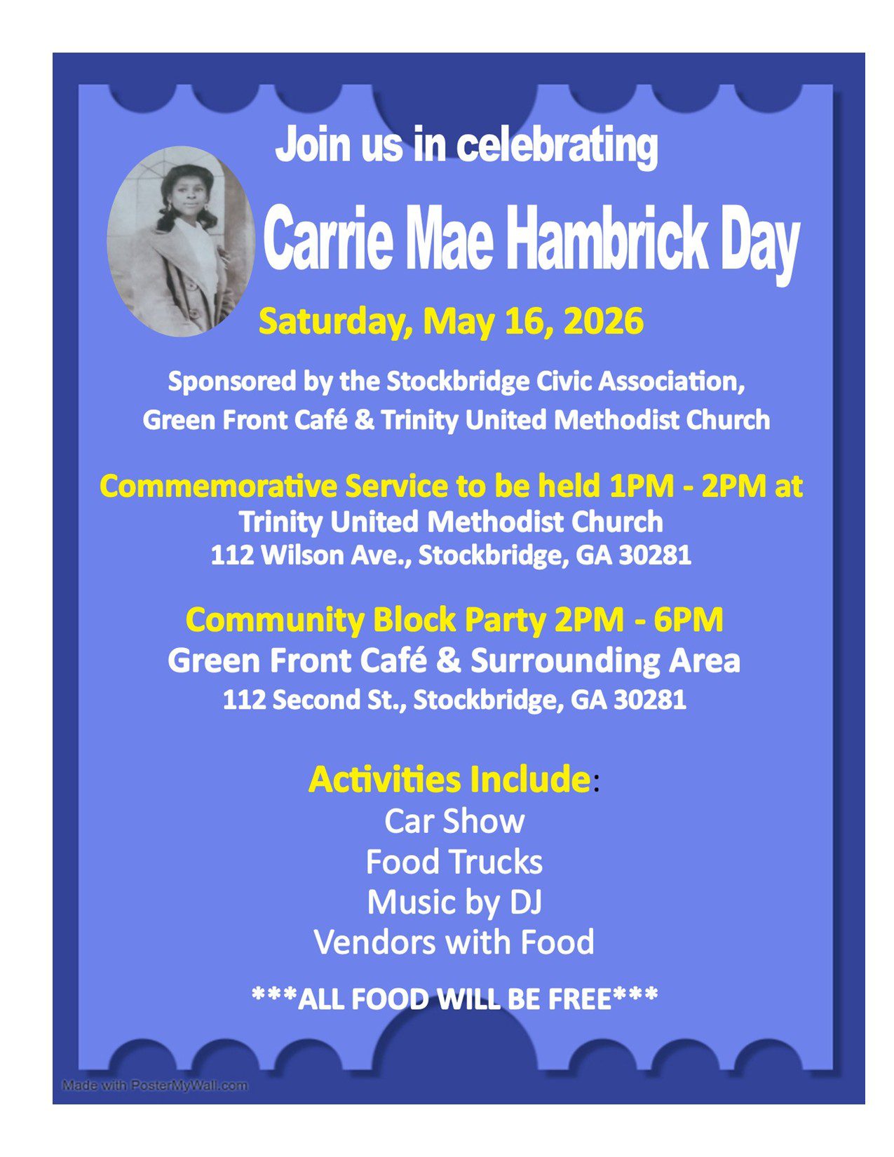 carrie mae hambrick day