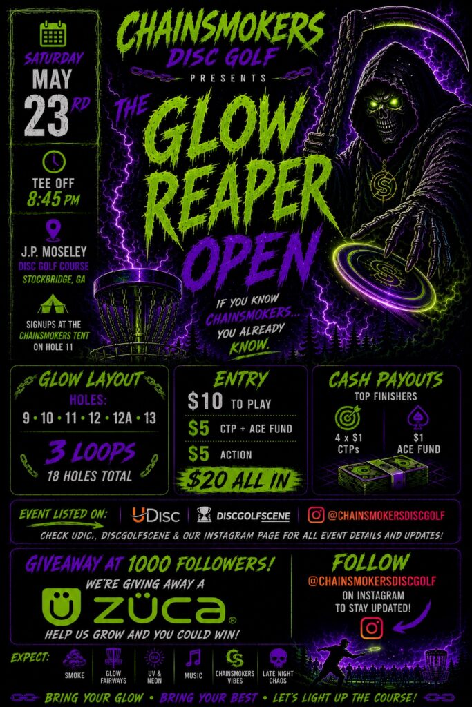 glow in the dark disc golf