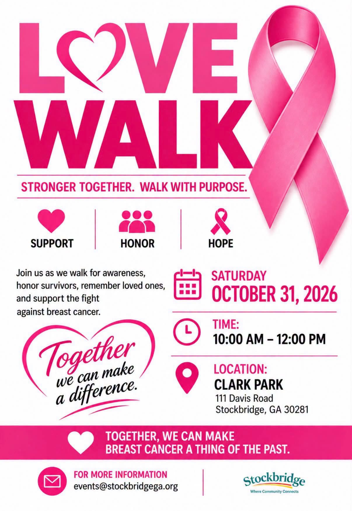 stockbridge breast cancer walk