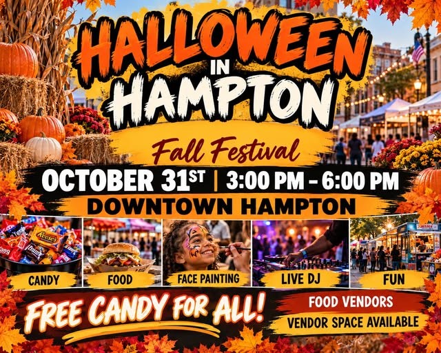 flyer for halloween in hampton